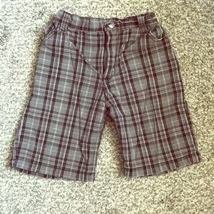 Boys shorts! Plaid!